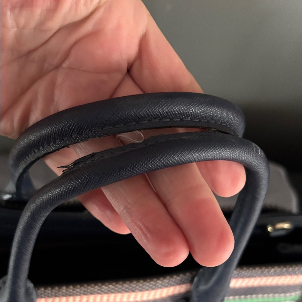 Kate Spade Navy and Striped Satchel - Picture 6 of 6